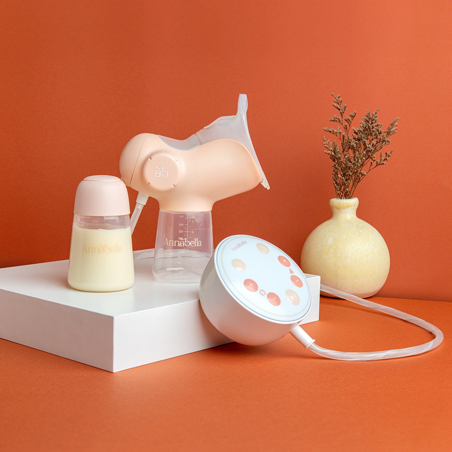 Annabella Single Electric Breast Pump - Portable, Quiet, with Revolutionary Tongue-Simulating Technology
