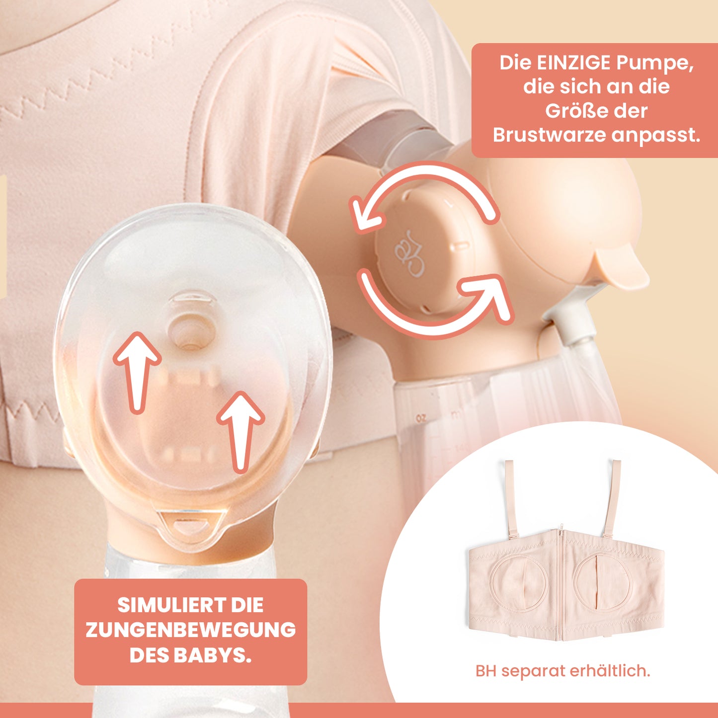 Annabella Double Electric Breast Pump - 18-24mm fit + Free Bra